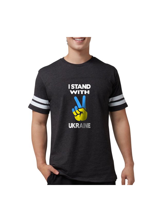 - Support Ukraine I Stand With Ukraine Ukrai T Shirt - Mens Football Shirt