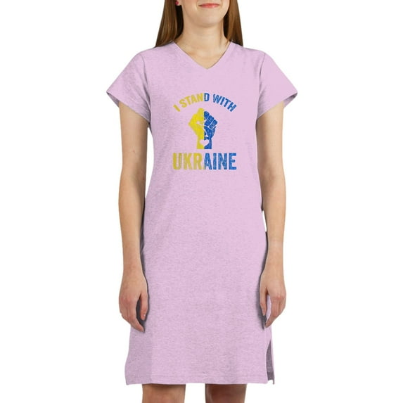 CafePress - Support Ukraine I Stand With Ukraine Ukrai T Shirt - Women's Nightshirt