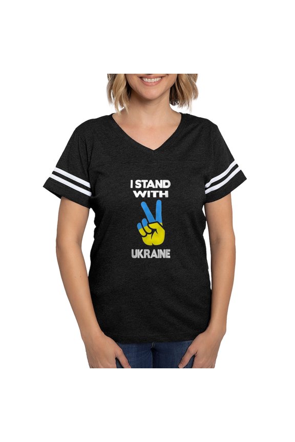 - Support Ukraine I Stand With Ukraine Ukrai T Shirt - Womens Football Shirt