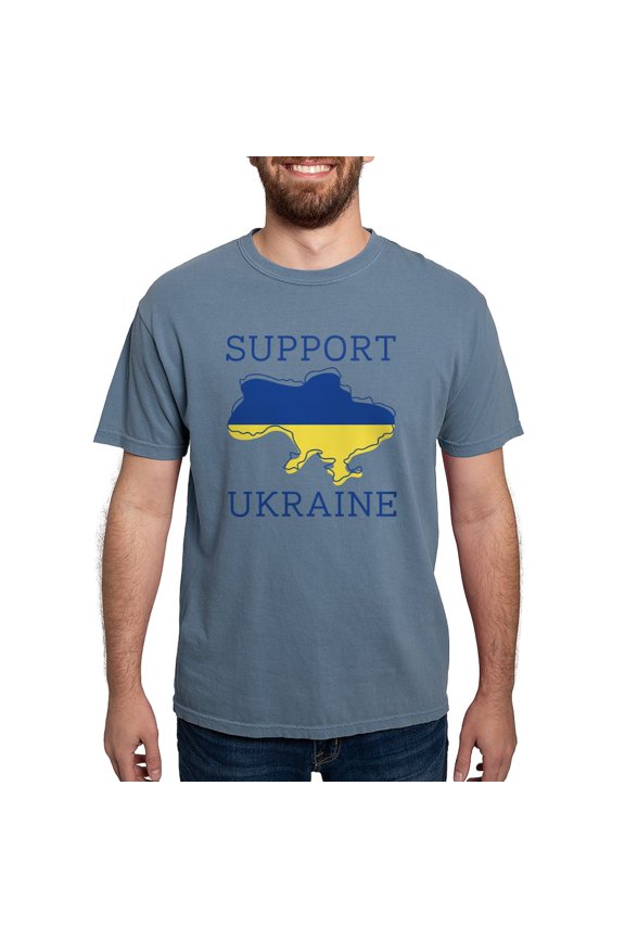- Support Ukraine Mens Comfort Colorsâ® Shirt - Mens Comfort Colors Shirt