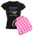 thumbnail image 1 of CafePress - Support Ukraine Women's Dark Pajamas - Women's Short Sleeve Print T-Shirt and Pants Dark Cotton Pajama Set, 1 of 7