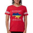 thumbnail image 1 of CafePress - Support Ukraine - Womens Football Shirt, 1 of 4