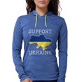 thumbnail image 1 of CafePress - Support Ukraine - Womens Hooded Shirt, 1 of 1