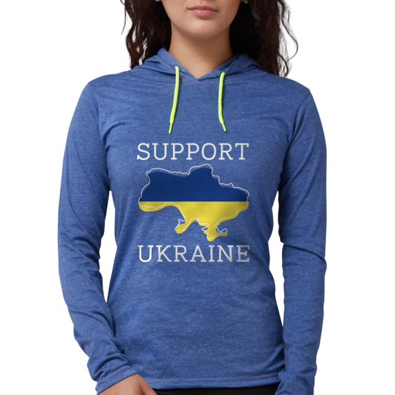 CafePress - Support Ukraine - Womens Hooded Shirt