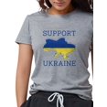 thumbnail image 1 of CafePress - Support Ukraine Womens Tri Blend T Shirt - Womens Tri-blend T-Shirt, 1 of 1