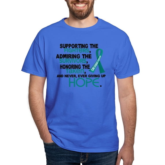 CafePress - © Supporting Admiring 3.2 Ovarian Cancer Shirts T - Men's Classic Graphic Cotton T-Shirt