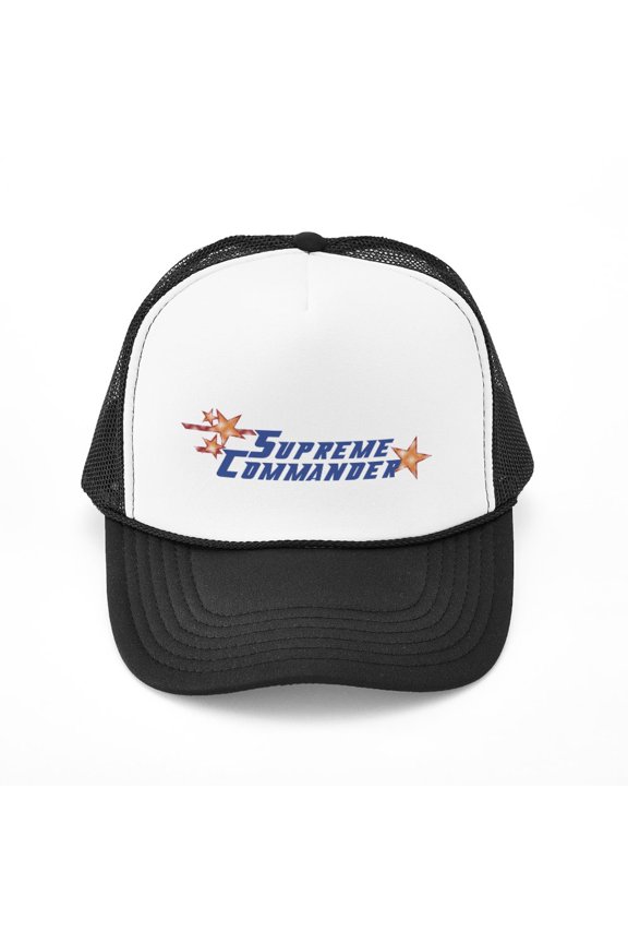 - Supreme Commander - Adjustable Unisex Printed Trucker Hat with Mesh Back