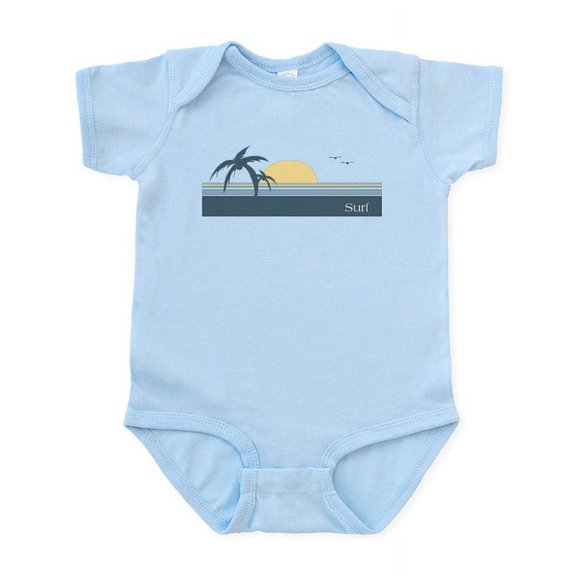 CafePress - Surf Infant Bodysuit - Baby Light Bodysuit, Size Newborn - 24 Months