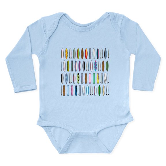 CafePress - Surfboards Long Sleeve Infant Bodysuit - Long Sleeve Cotton Baby Bodysuit