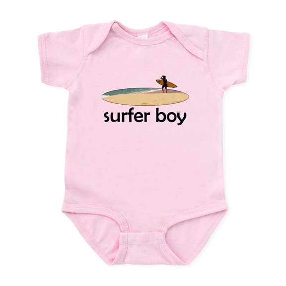 CafePress - Surfer Boy Infant Bodysuit - Baby Light Bodysuit, Size Newborn - 24 Months
