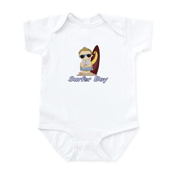 CafePress - Surfer Boy Infant Bodysuit - Baby Light Bodysuit, Size Newborn - 24 Months