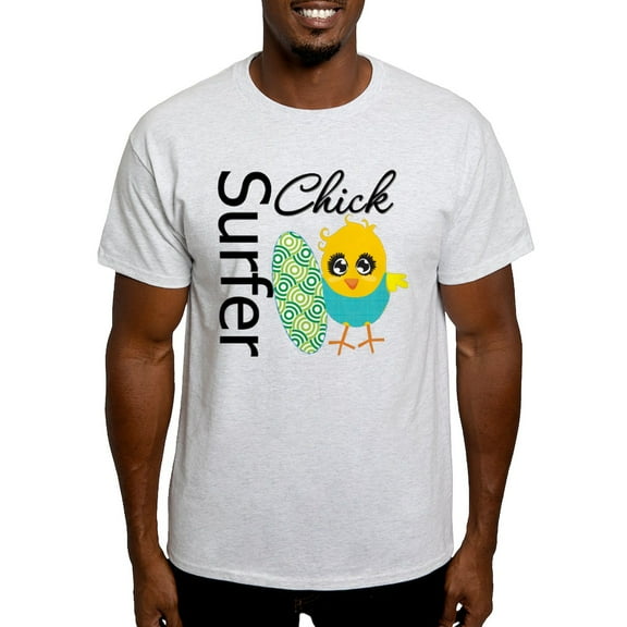 CafePress - Surfer Chick Light T Shirt - Men's Classic Graphic T-Shirt