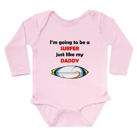 CafePress - Surfer Like My Daddy Body Suit - Long Sleeve Cotton Baby Bodysuit