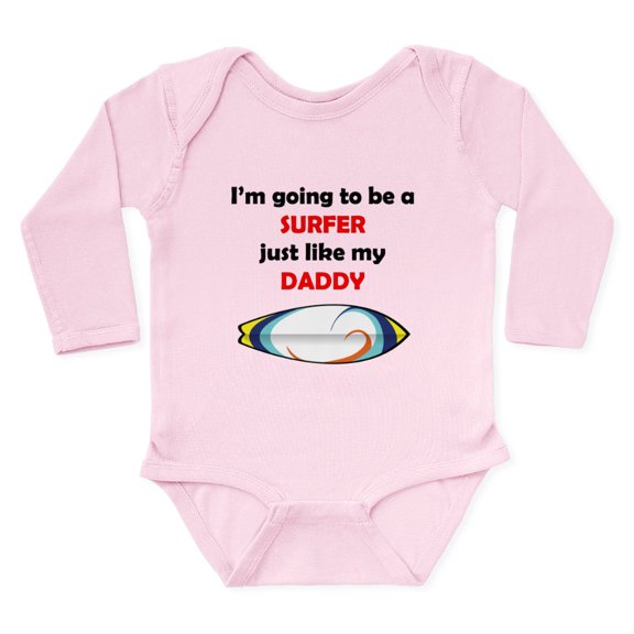 CafePress - Surfer Like My Daddy Body Suit - Long Sleeve Cotton Baby Bodysuit