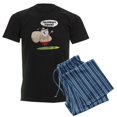 thumbnail image 1 of CafePress - Surfing Santa Pajamas - Men's Dark Loose Fit Cotton Pajama Set, 1 of 7