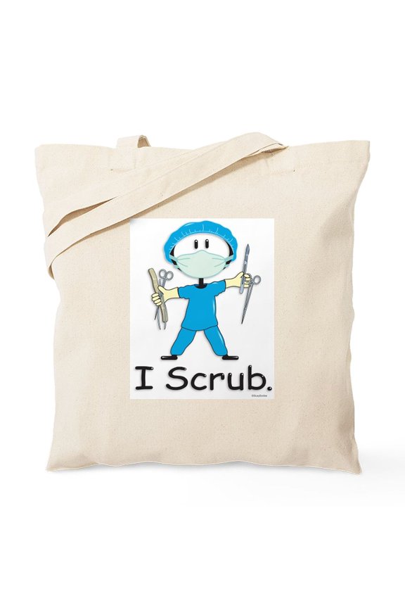 - Surgical Tech Tote Bag - Unisex Canvas Tote Bag, Beige, 1-Piece
