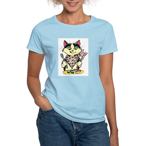 CafePress - Sushi Cat Women's Light T Shirt - Women's Classic T-Shirt