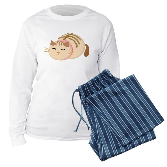 CafePress - Sushi Cat - Women's Long Sleeve Relaxed Fit Cotton Light Pajama Set