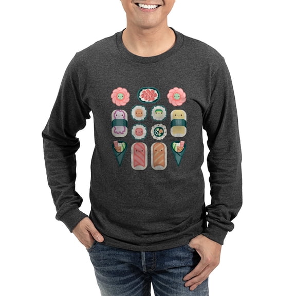 CafePress - Sushi Long Sleeve T Shirt - Long Sleeve Dark T-Shirt