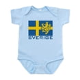 thumbnail image 1 of CafePress - Sverige Flag Infant Bodysuit - Baby Light Bodysuit, Size Newborn - 24 Months, 1 of 4