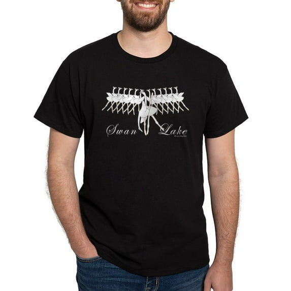 CafePress - Swan Lake Dark T Shirt - Men's Classic Graphic Cotton T-Shirt