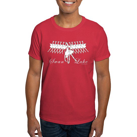 CafePress - Swan Lake Dark T Shirt - Men's Classic Cotton T-Shirts