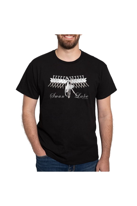 - Swan Lake Dark T Shirt - Men's Classic Graphic Cotton T-Shirt