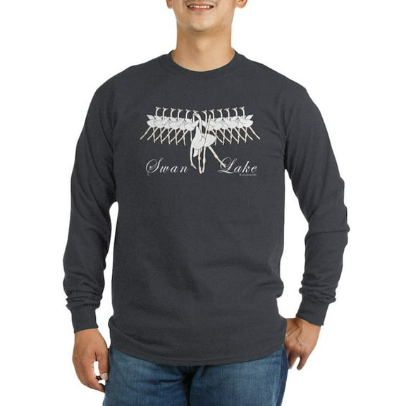CafePress - Swan Lake Long Sleeve Dark T Shirt - Long Sleeve Dark T-Shirt