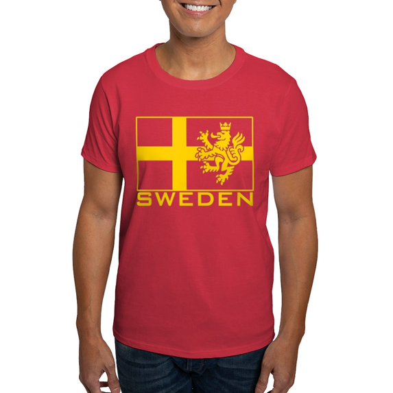 CafePress - Sweden Flag Dark T Shirt - Men's Classic Graphic Cotton T-Shirt
