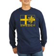 thumbnail image 1 of CafePress - Sweden Flag Long Sleeve Dark T Shirt - Long Sleeve Dark T-Shirt, 1 of 4
