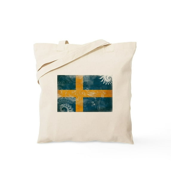 CafePress - Sweden Flag Tote Bag - Natural Canvas Tote Bag, Cloth Shopping Bag