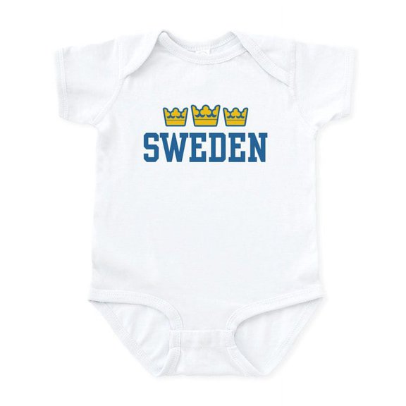 CafePress - Sweden Infant Bodysuit - Baby Light Bodysuit, Size Newborn - 24 Months