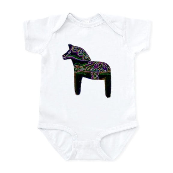 CafePress - Swedish Dala Horse Infant Bodysuit - Baby Light Bodysuit, Size Newborn - 24 Months