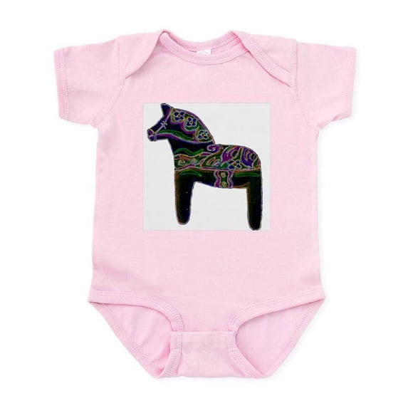 CafePress - Swedish Dala Horse Infant Bodysuit - Baby Light Bodysuit, Size Newborn - 24 Months