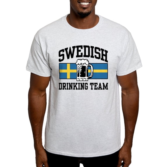 CafePress - Swedish Drinking Team Light T Shirt - Men's Classic Graphic T-Shirt