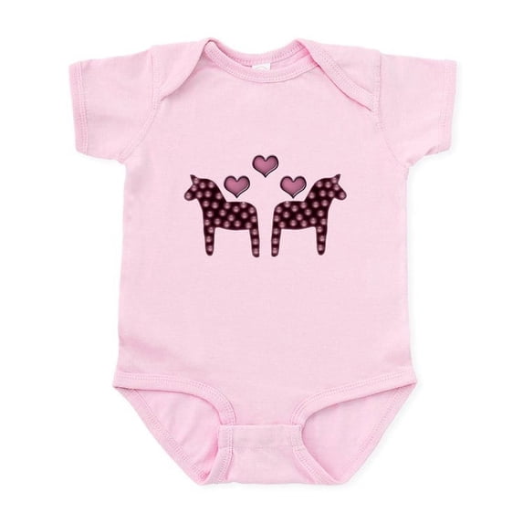 CafePress - Swedish Hearts Infant Bodysuit - Baby Light Bodysuit, Size Newborn - 24 Months