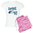 thumbnail image 1 of CafePress - Sweet 16 Women's Light Pajamas - Women's Short Sleeve Print T-Shirt and Pants Light Cotton Pajama Set, 1 of 7