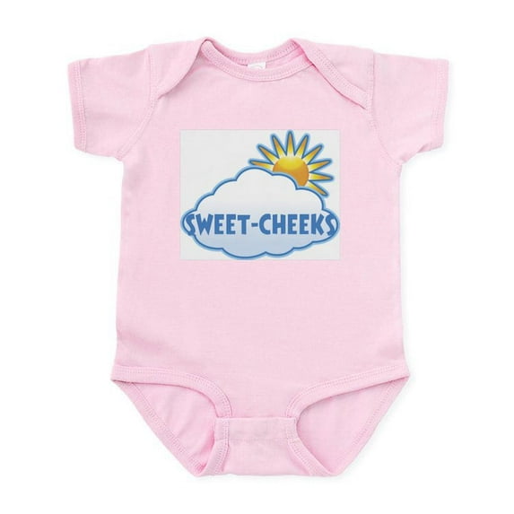 CafePress - Sweet Cheeks (Clouds) Infant Bodysuit - Baby Light Bodysuit, Size Newborn - 24 Months