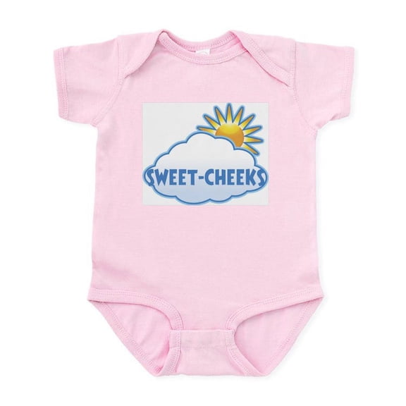 CafePress - Sweet Cheeks (Clouds) Infant Bodysuit - Baby Light Bodysuit, Size Newborn - 24 Months