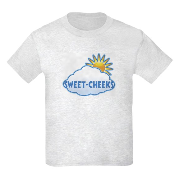 CafePress - Sweet Cheeks (Clouds) Kids Light T Shirt - Light T-Shirt Kids XS-XL