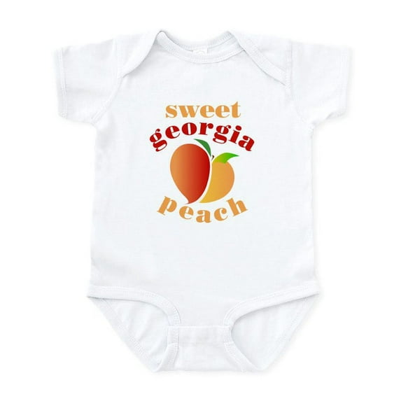 CafePress - Sweet Georgia Peach Infant Bodysuit - Baby Light Bodysuit, Size Newborn - 24 Months
