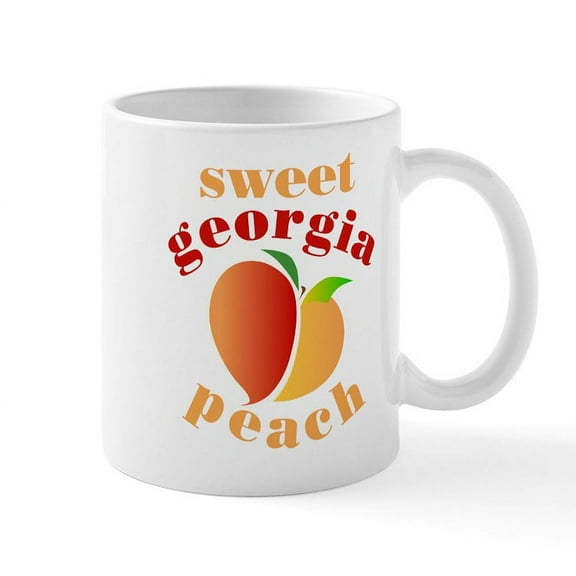 CafePress - Sweet Georgia Peach Mug - 11 oz Ceramic Mug - Novelty Coffee Tea Cup