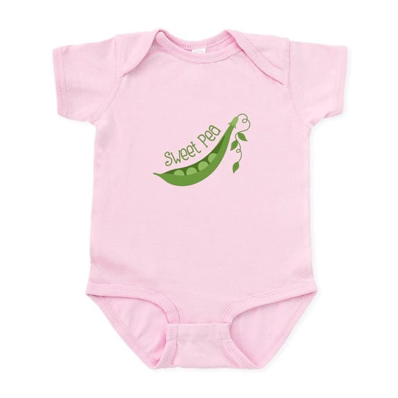 CafePress - Sweet Pea Body Suit - Baby Light Bodysuit, Size Newborn - 24 Months
