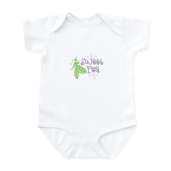 CafePress - Sweet Pea Body Suit - Baby Light Bodysuit, Size Newborn - 24 Months