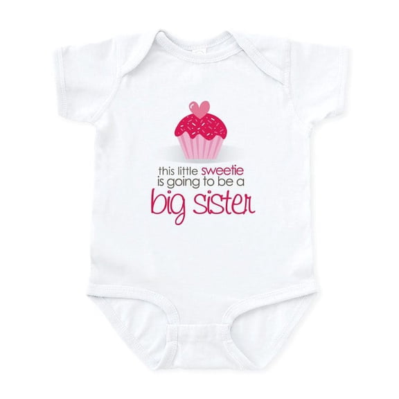 CafePress - Sweetie Big Sister Shirt Infant Bodysuit - Baby Light Bodysuit, Size Newborn - 24 Months