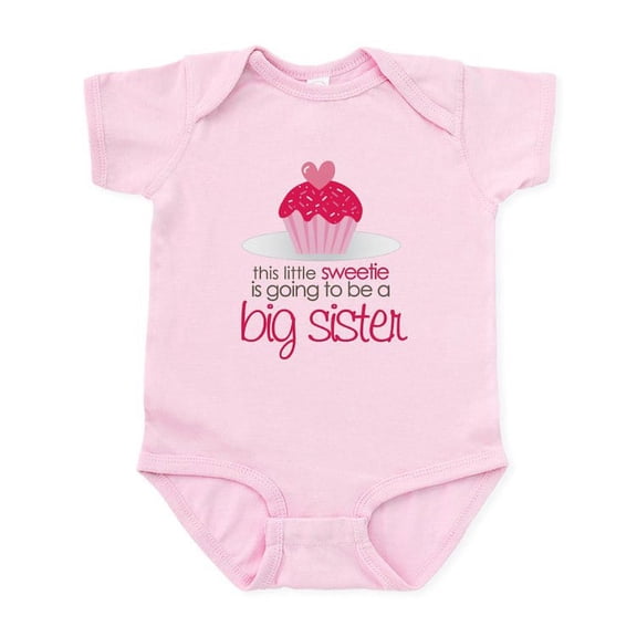 CafePress - Sweetie Big Sister Shirt Infant Bodysuit - Baby Light Bodysuit, Size Newborn - 24 Months