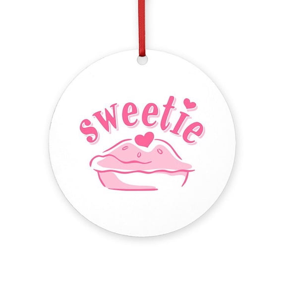 CafePress - Sweetie Pie - Round Wood Ornament 4"