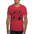 thumbnail image 1 of CafePress - Swim Bike Run Drink Dark T Shirt - Men's Classic Graphic Cotton T-Shirt, 1 of 4