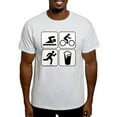 thumbnail image 1 of CafePress - Swim Bike Run Drink Light T Shirt - Men's Classic Graphic T-Shirt, 1 of 4