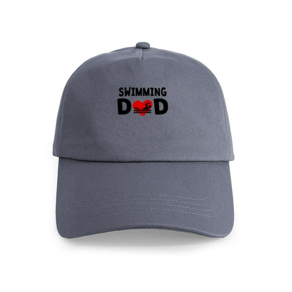 CafePress - Swimming Dad - Adjustable 100% Brushed Unisex Casual Cotton Baseball Cap, Beige, 1